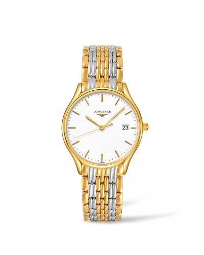 Longines Lyre Quartz 32 Yellow Gold PVD White Bracelet