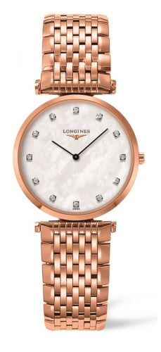Longines La Grande Classique 29 Quartz Stainless Steel PVD Red MOP Bracelet