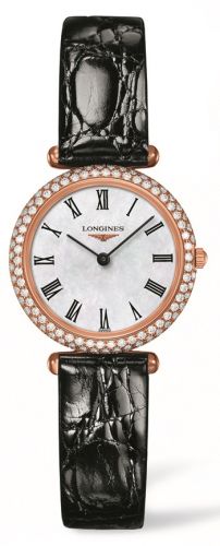 Longines Agassiz Pink Gold Diamond MOP Strap