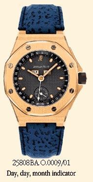 Audemars Piguet Royal Oak OffShore 25808 Full Calendar Yellow Gold Blue
