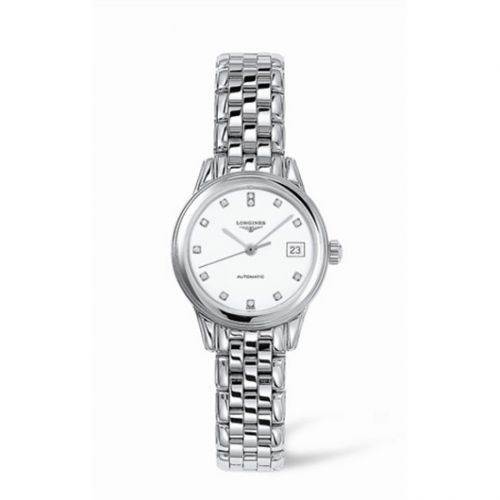 Longines Flagship 26 Automatic Stainless Steel White Diamond