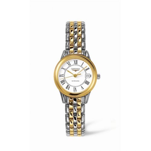 Longines Flagship 26 Automatic Two Tone White Roman