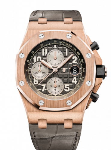 Audemars Piguet Royal Oak Offshore 42 Pink Gold Grey Alligator