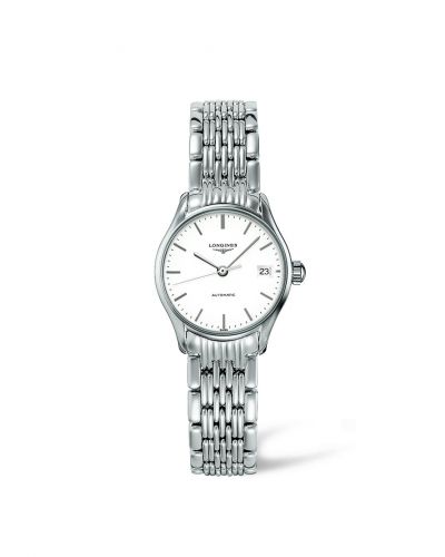 Longines Lyre 25 Stainless Steel White Bracelet