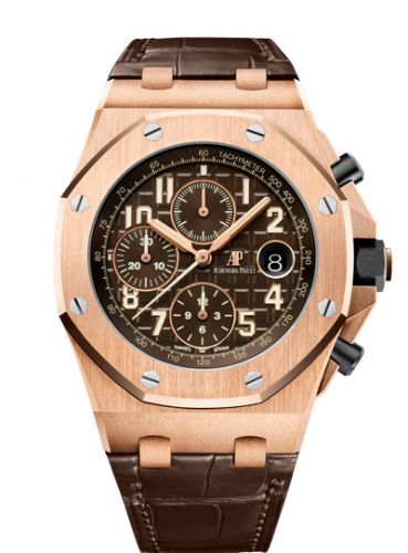 Audemars Piguet Royal Oak Offshore 42 Pink Gold Brown Alligator