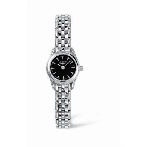 Longines Flagship 20 Quartz Stainless Steel Black
