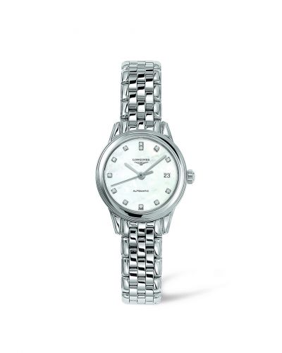 Longines Flagship 26 Automatic Stainless Steel MOP Diamond