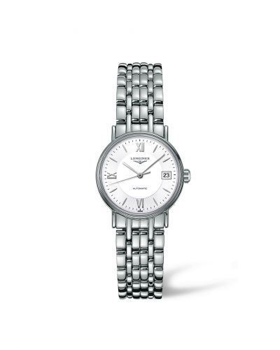 Longines Presence 25.5 Automatic Stainless Steel White - Mixed Bracelet