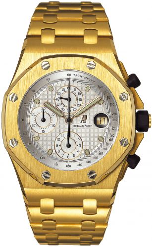 Audemars Piguet Royal Oak OffShore 25721 Chronograph Yellow Gold Silver