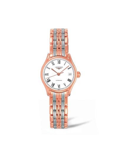 Longines Lyre 25 Automatic PVD Gold White - Roman