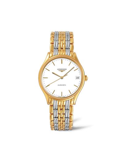 Longines Lyre 30 Automatic PVD Gold White Bracelet