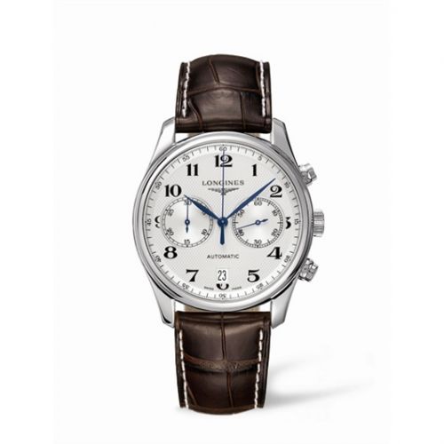Longines Master Collection Chronograph 40 Stainless Steel Silver Strap