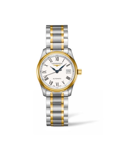 Longines Master Collection 29 Two Tone White Roman