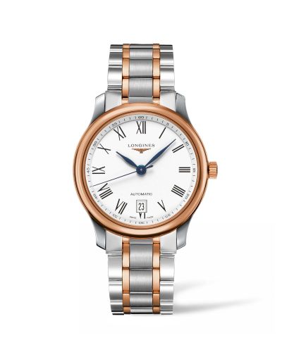 Longines Master Collection Date 38.5 Two Tone Rose Roman
