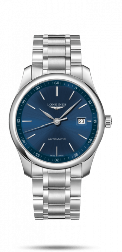 Longines Master Collection 40 Date Stainless Steel Blue Bracelet