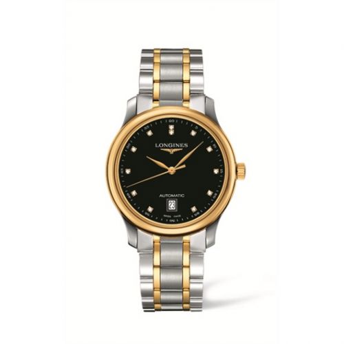 Longines Master Collection Date 38.5 Two Tone Black