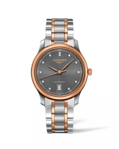Longines Master Collection Date 38.5 Two Tone Rose Grey