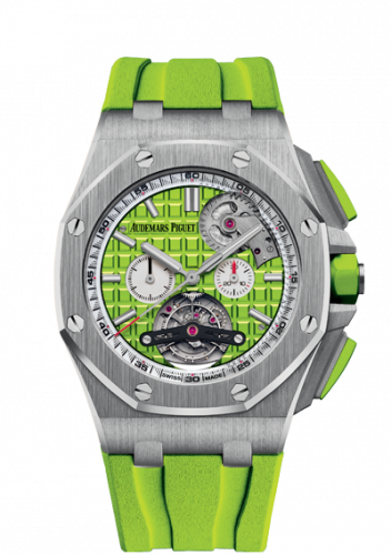 Audemars Piguet Royal Oak Offshore Tourbillon Chronograph Selfwinding Stainless Steel Green