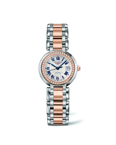 Longines PrimaLuna Automatic 26.5 Two Tone Pink Diamond
