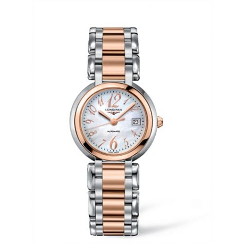 Longines PrimaLuna Automatic 30 Two Tone Pink Funky MOP