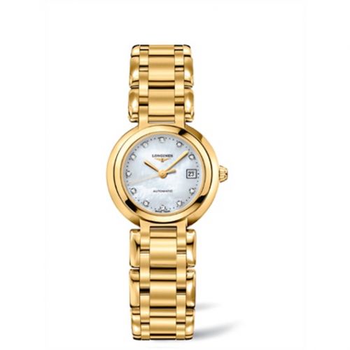 Longines PrimaLuna Automatic 26.5 Yellow Gold MOP