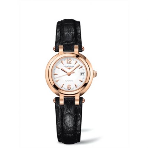 Longines PrimaLuna Automatic 26.5 Pink Gold Leather Arabic