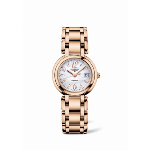 Longines PrimaLuna Automatic 30 Pink Gold Funky MOP