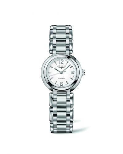 Longines PrimaLuna Automatic 26.5 Stainless Steel White Bracelet