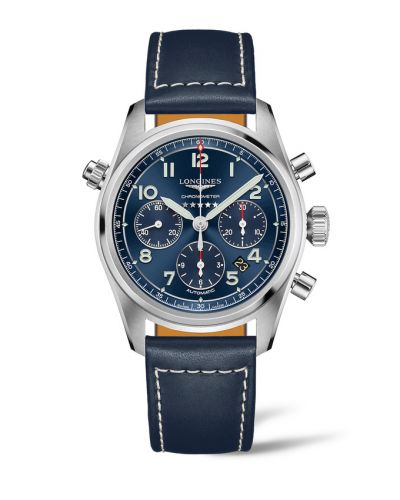 Longines Spirit Chronograph 42 Blue Strap XL