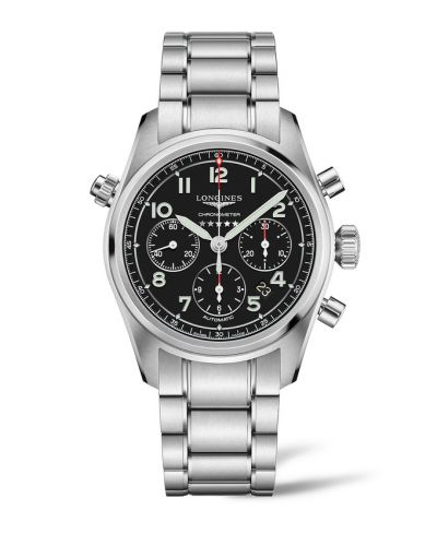 Longines Spirit Chronograph 42 Black Bracelet