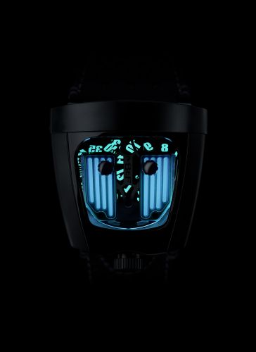 MB&F Horological Machine HMX Black Badger Phantom Blue