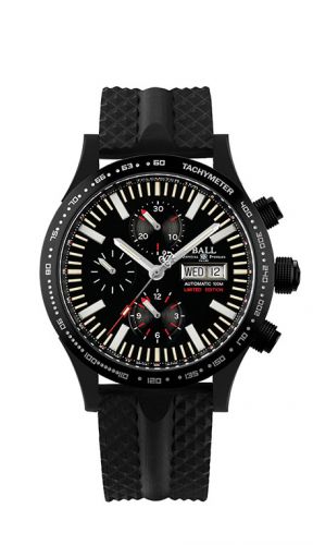 Ball Watch Fireman Storm Chaser DLC Glow Black Rubber