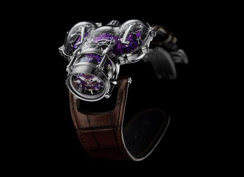 MB&F Horological Machine N°9 HM9 Sapphire Vision White Gold Purple