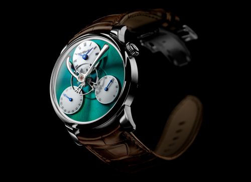 MB&F Legacy Machine Split Escapement Titanium Green