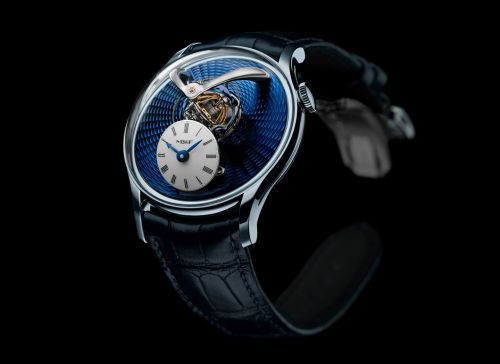 MB&F Legacy Machine Thunderdome The Hour Glass Tantalum Blue