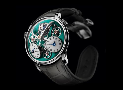 MB&F Legacy Machine LMX Titanium Green