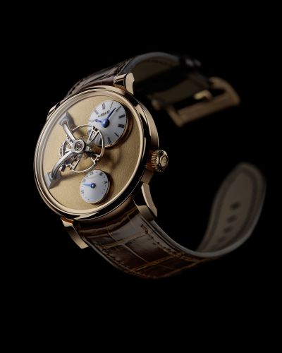 MB&F Legacy Machine LM101 Frost Yellow Gold
