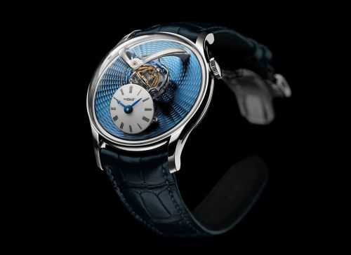 MB&F Legacy Machine Thunderdome Platinum Blue