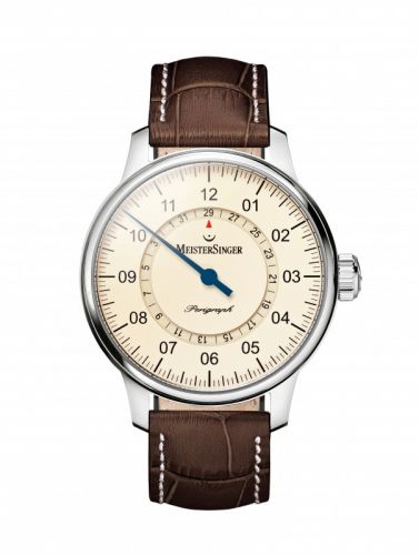 MeisterSinger Perigraph Stainless Steel Cream Strap
