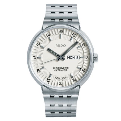 Mido All Dial Chronometer Stainless Steel Silver