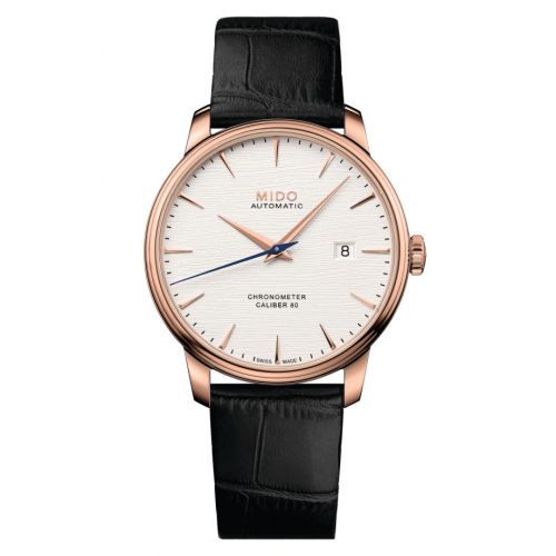 Mido Baroncelli Chronometer Rose Gold Silver