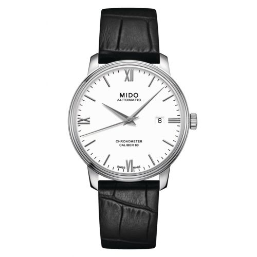 Mido Baroncelli Chronometer Stainless Steel White