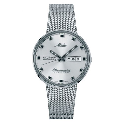 Mido Commander 1959 Chronometer Stainless Steel Silver Bracelet