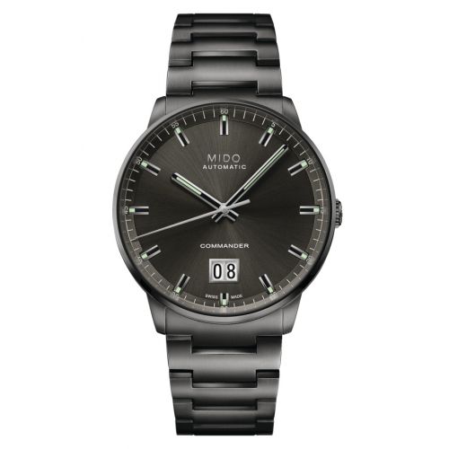 Mido Commander Big Date PVD Grey Bracelet