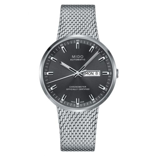 Mido Commander Icône Stainless Steel Grey Bracelet