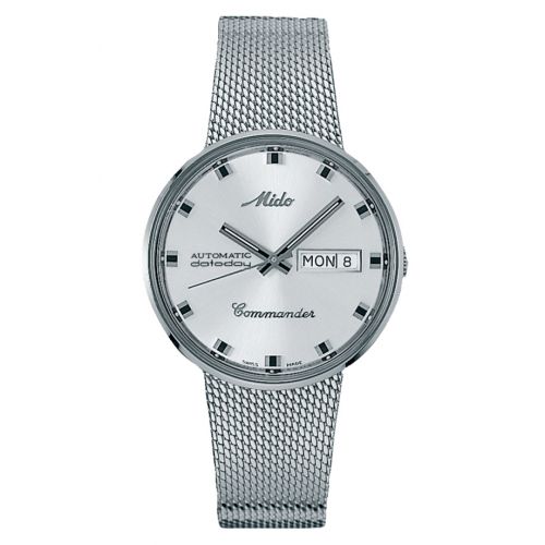Mido Commander 1959 Stainless Steel Silver Bracelet