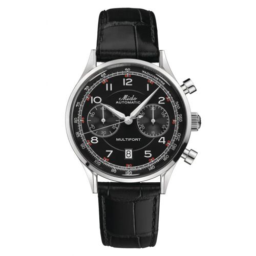 Mido Multifort Patrimony Chronograph Stainless Steel Black