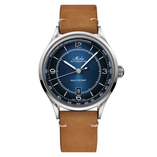 Mido Multifort Patrimony Stainless Steel Blue
