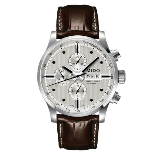 Mido Multifort Chronograph Stainless Steel Silver
