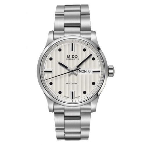 Mido Multifort Gent Stainless Steel Silver Bracelet